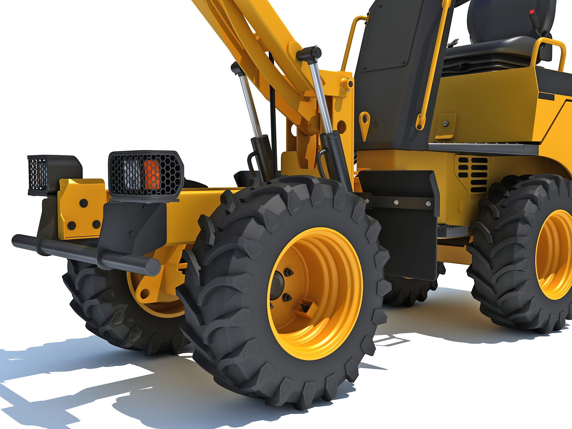 Site Dumper Bucket Vehicle 3D model_13
