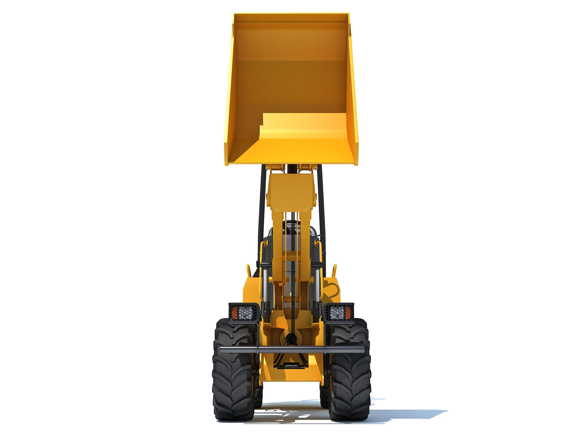 Site Dumper Bucket Vehicle 3D model_9