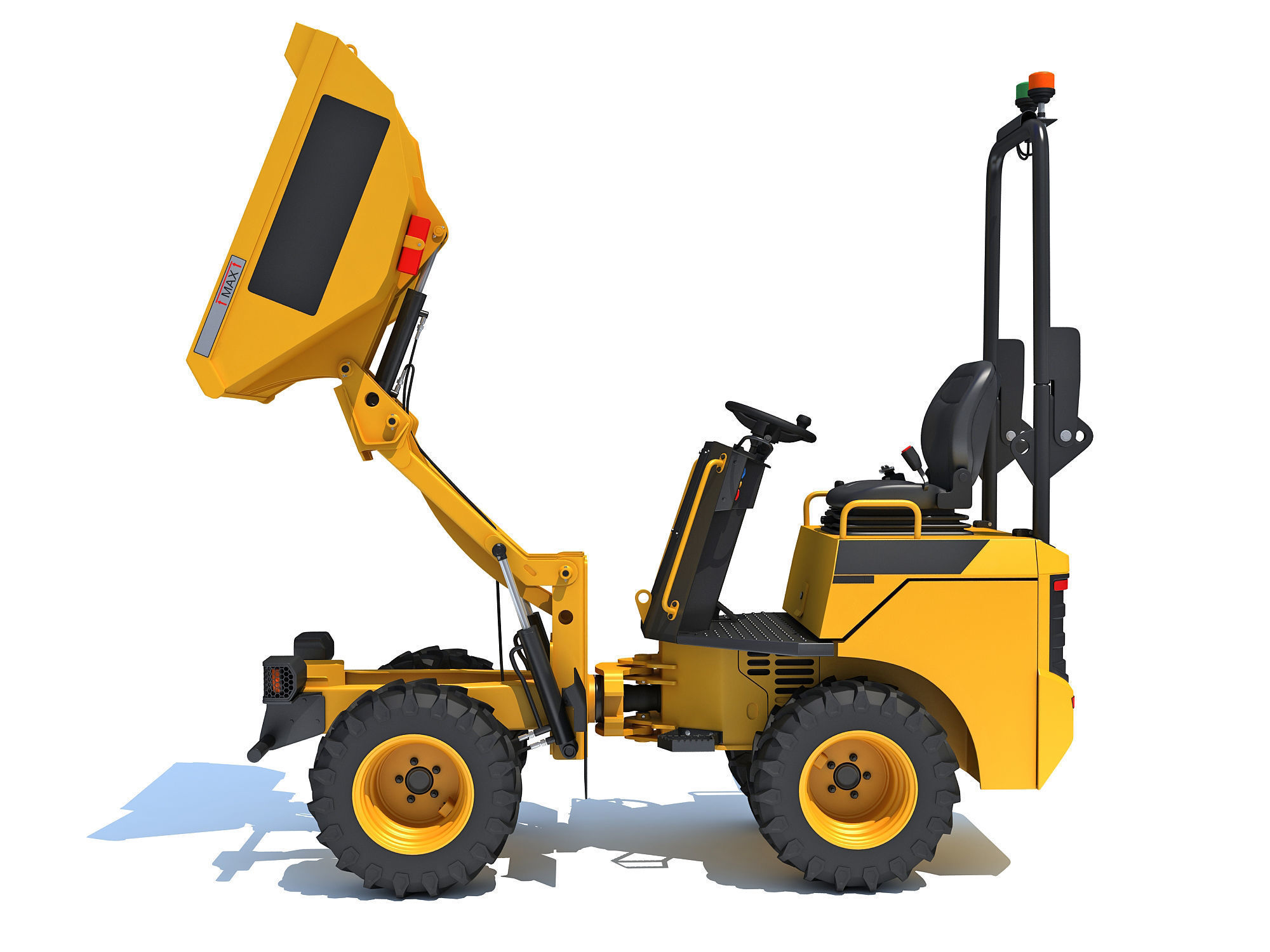 Site Dumper Bucket Vehicle 3D model_1