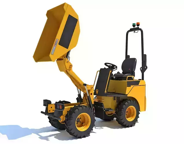 Site Dumper Bucket Vehicle 3D model