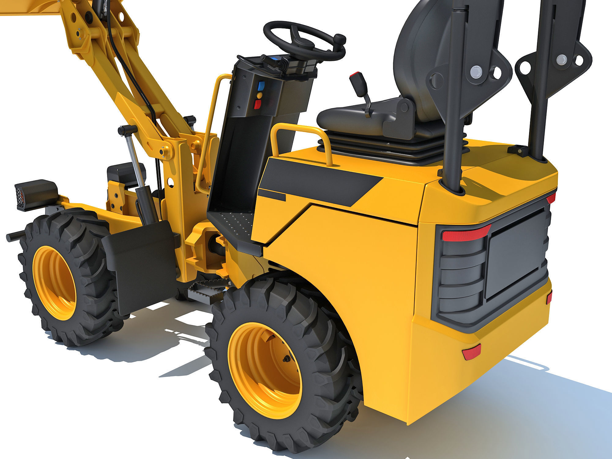 Site Dumper Bucket Vehicle 3D model_14