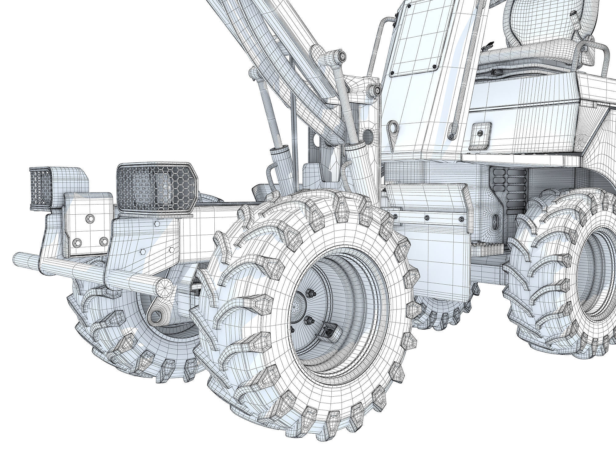 Site Dumper Bucket Vehicle 3D model_19