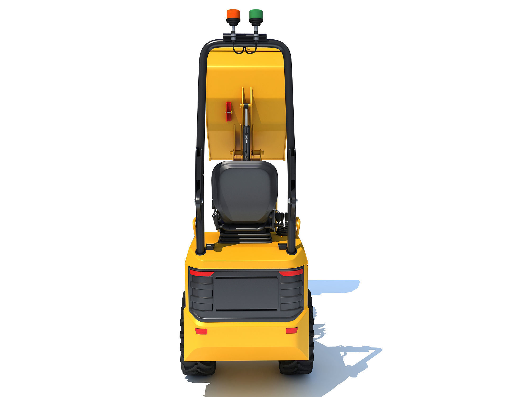 Site Dumper Bucket Vehicle 3D model_4