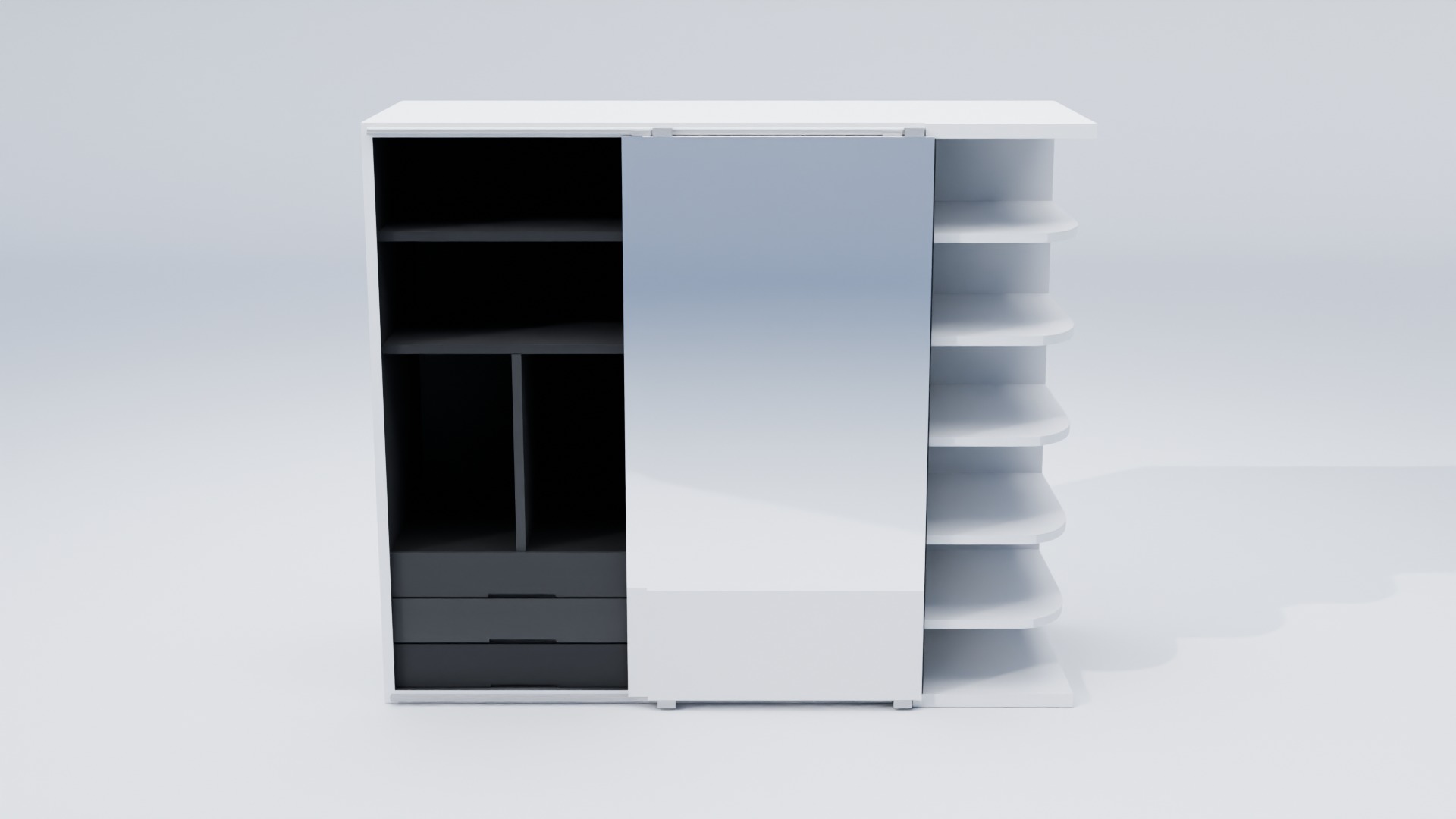 Wardrobe 3D model_2