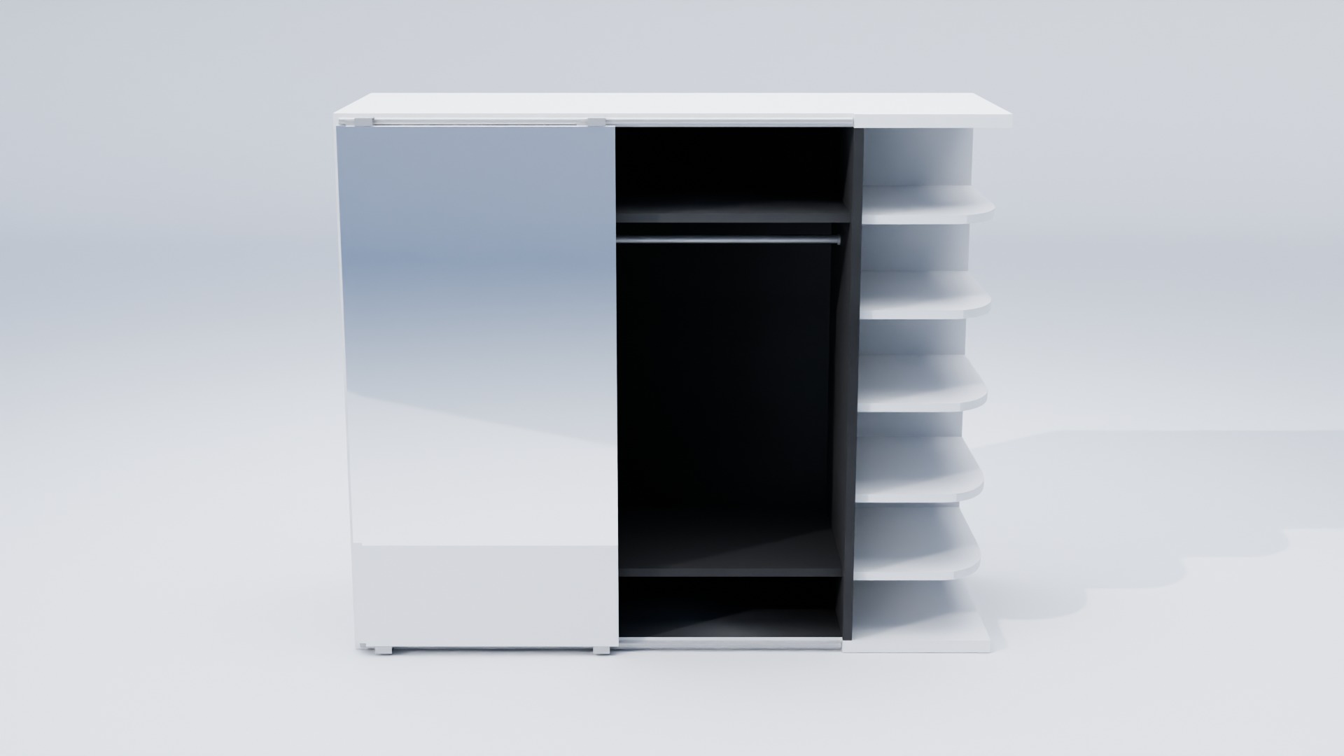 Wardrobe 3D model_1