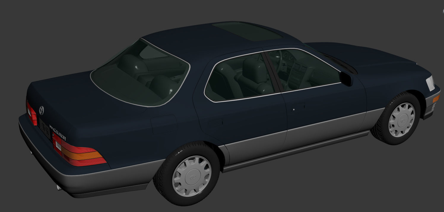 Toyota Celsior 1989 3D model | CGTrader