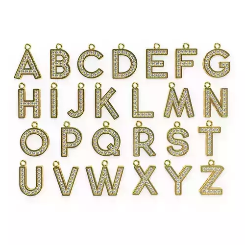 Alphabet Gemstone Letters Collection 3