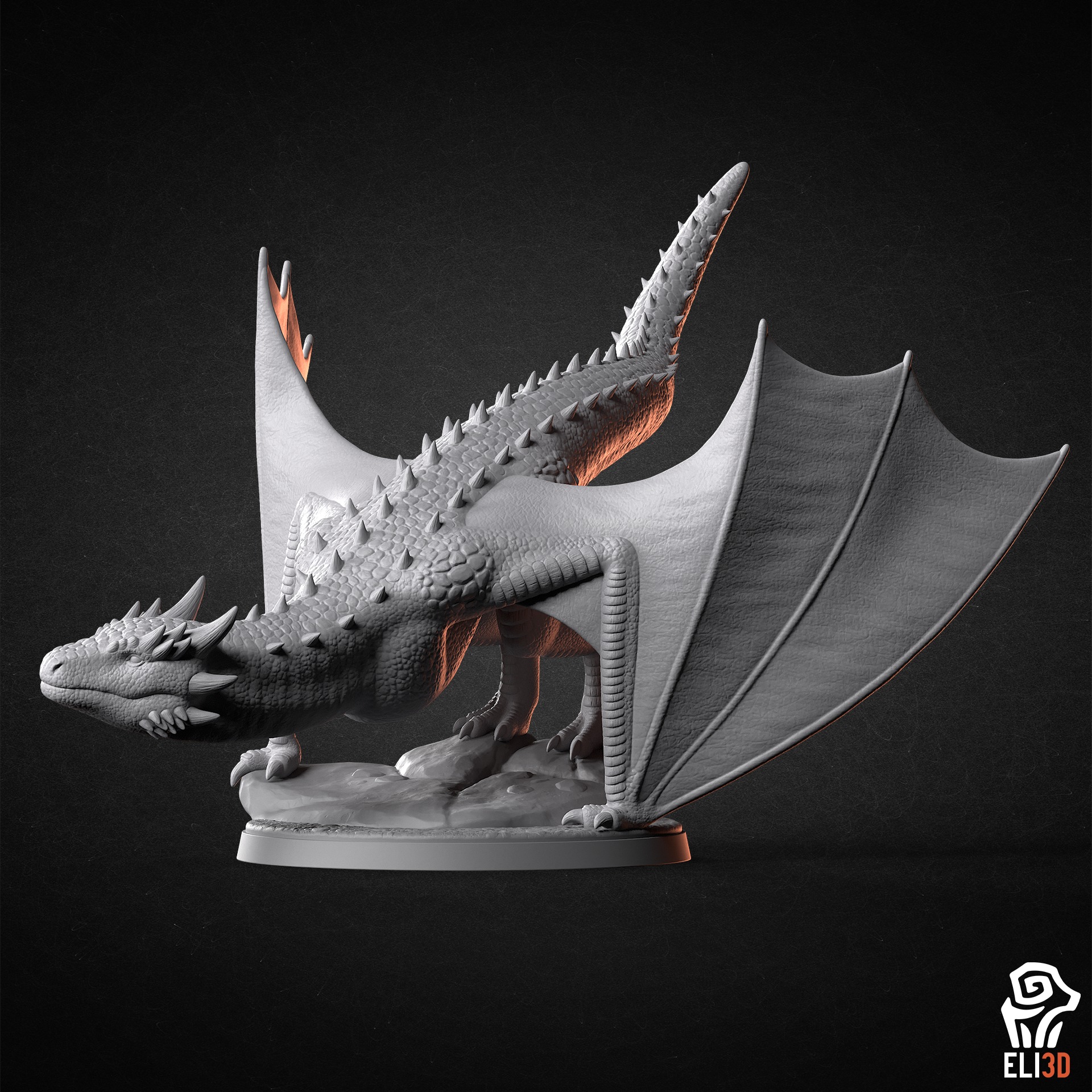 Dragons 3D print model_1