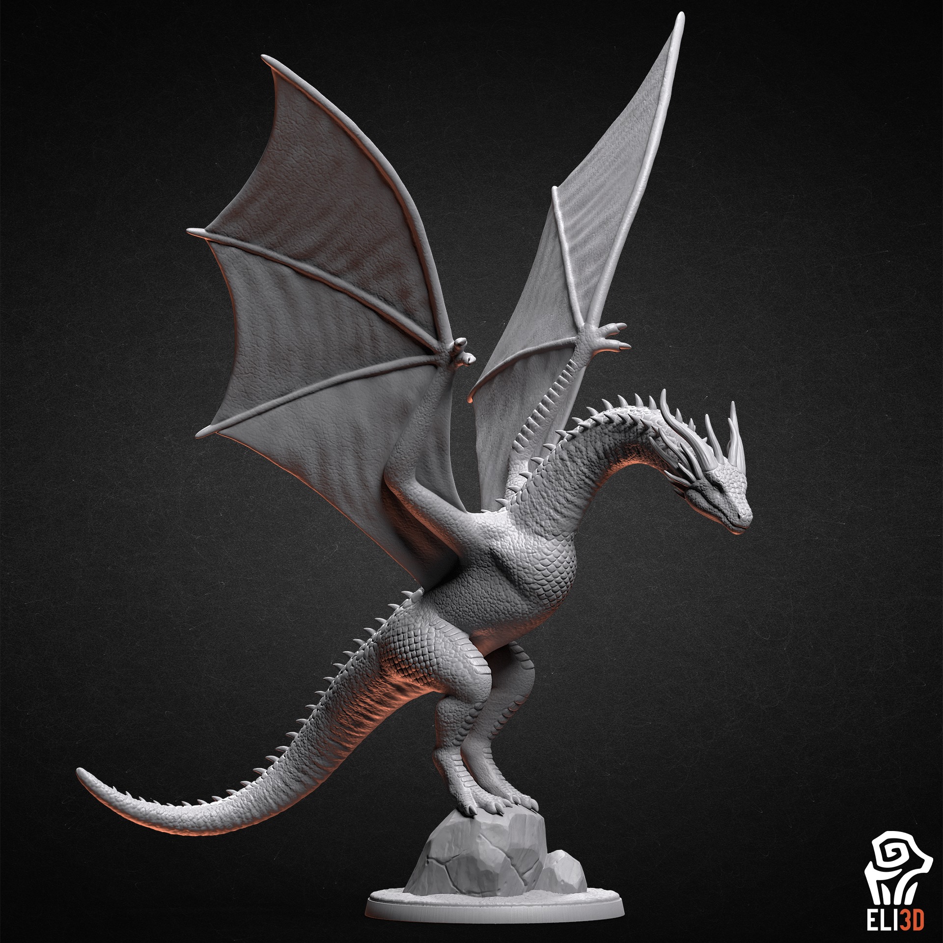 Dragons 3D print model_3