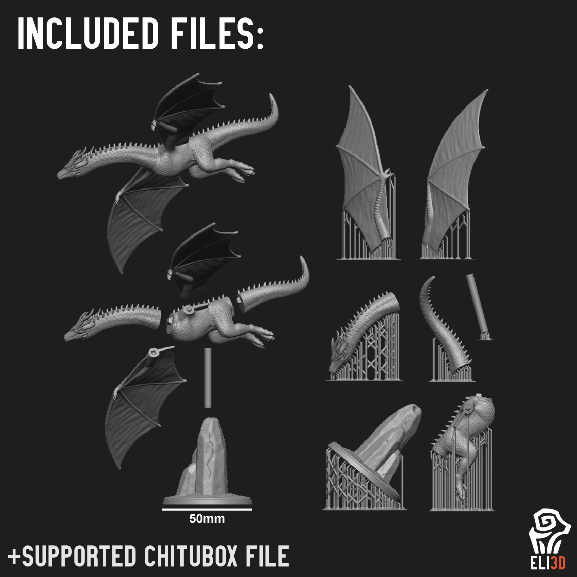 Dragons 3D print model_14