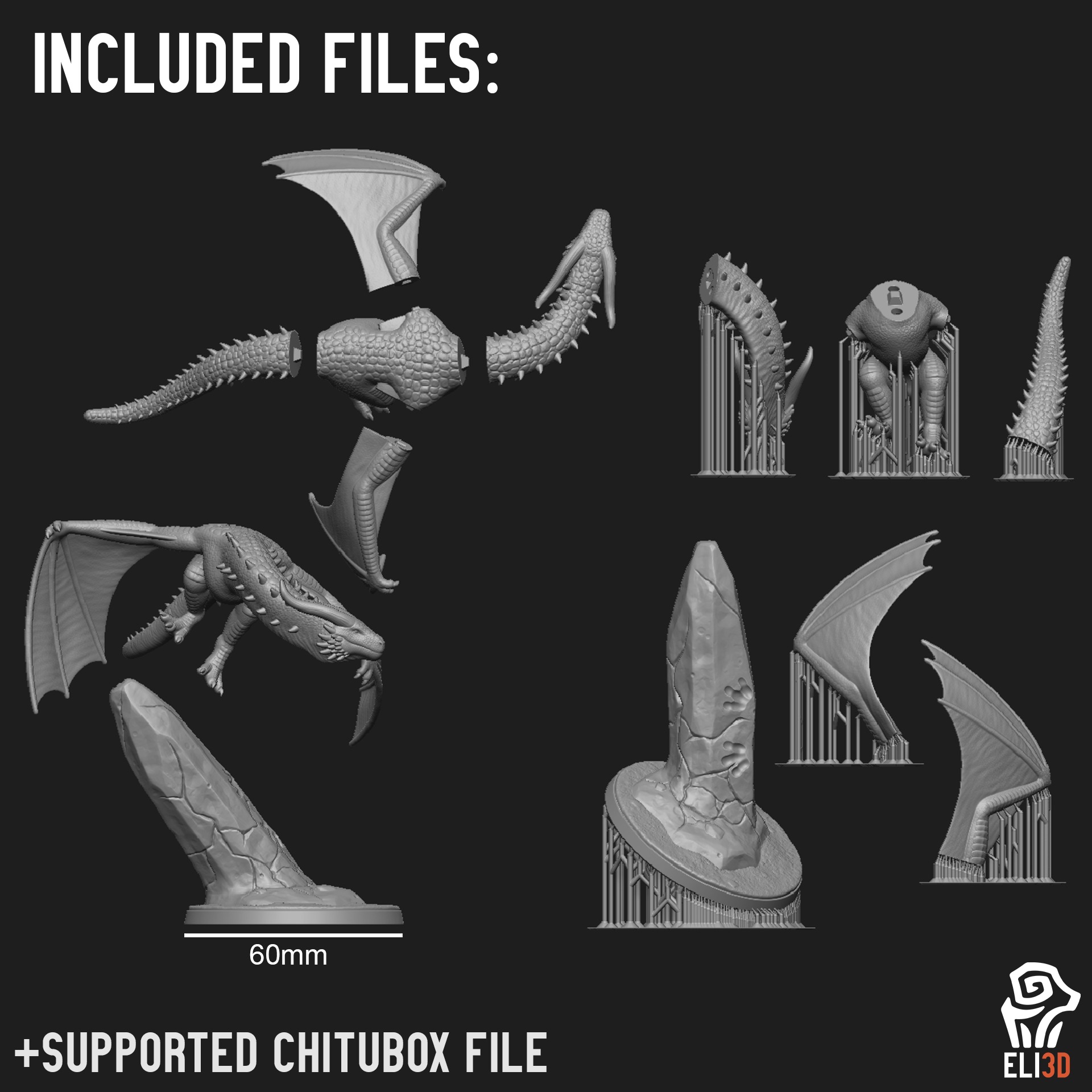 Dragons 3D print model_13