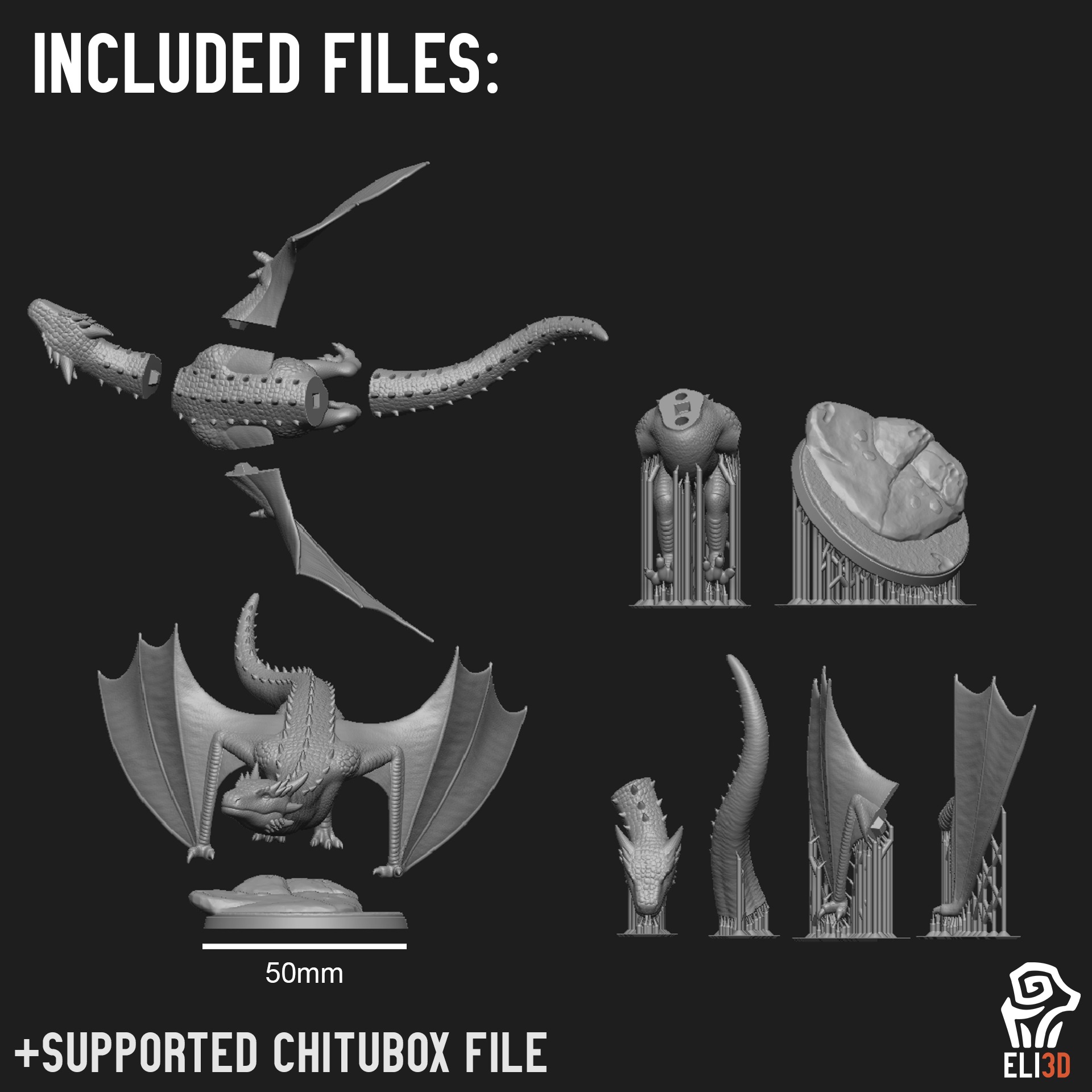 Dragons 3D print model_11