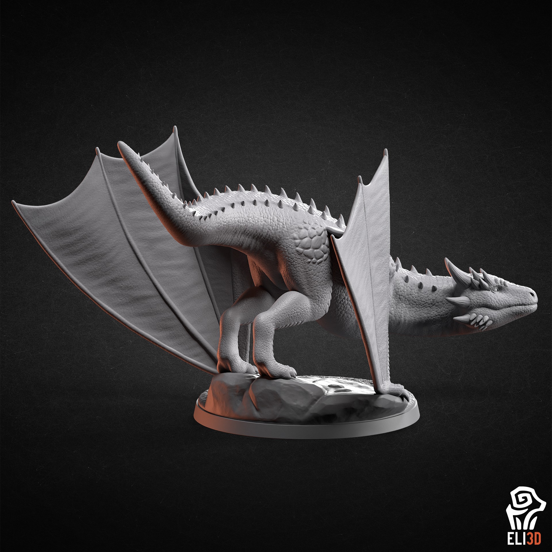 Dragons 3D print model_2