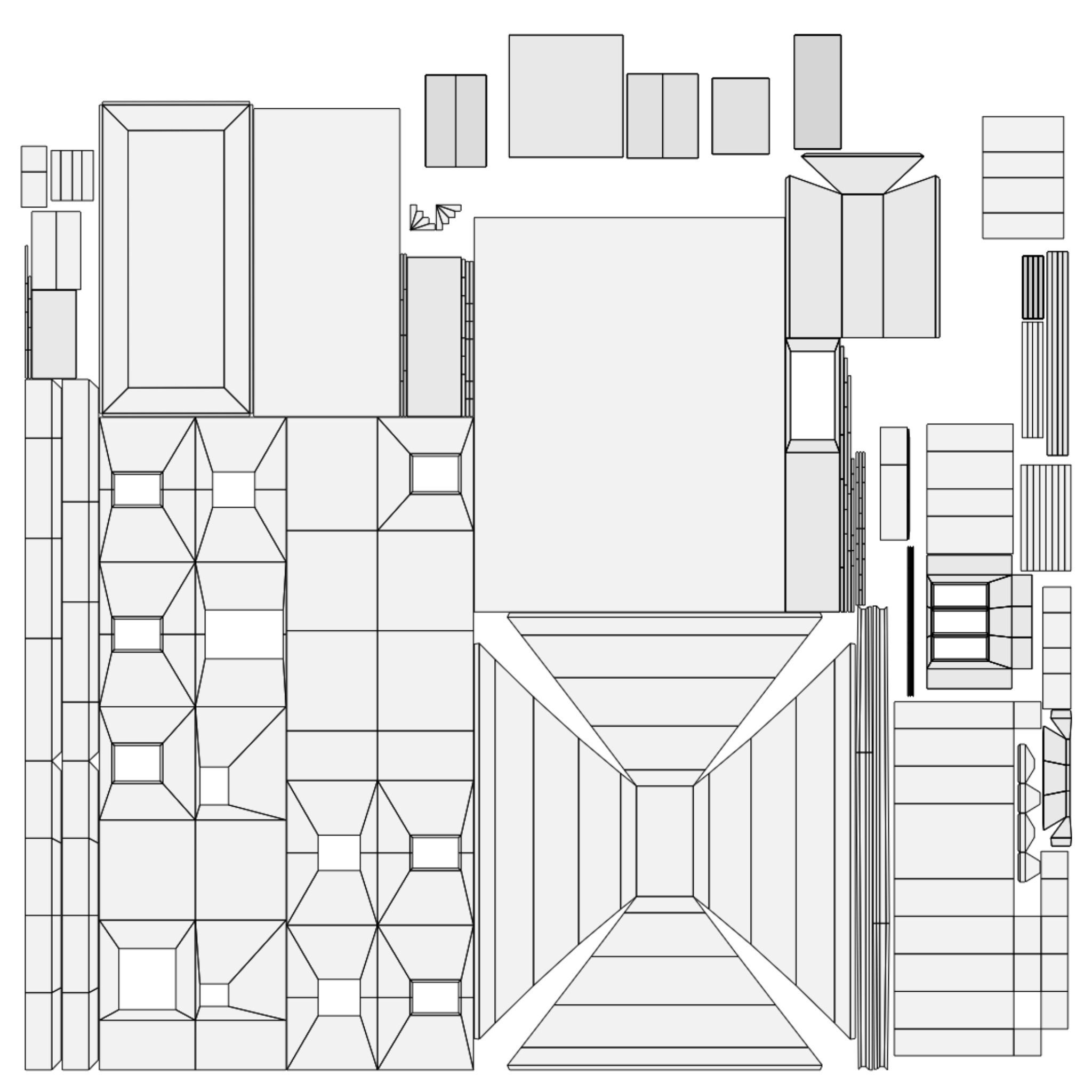 Suburban Building 4 Low-poly 3D model_13