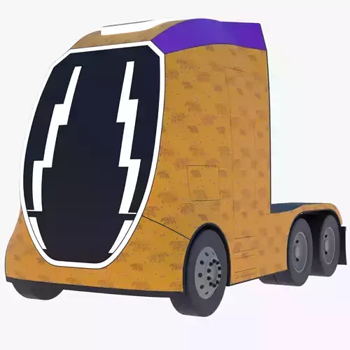 Future semitruck V PBR 3D model