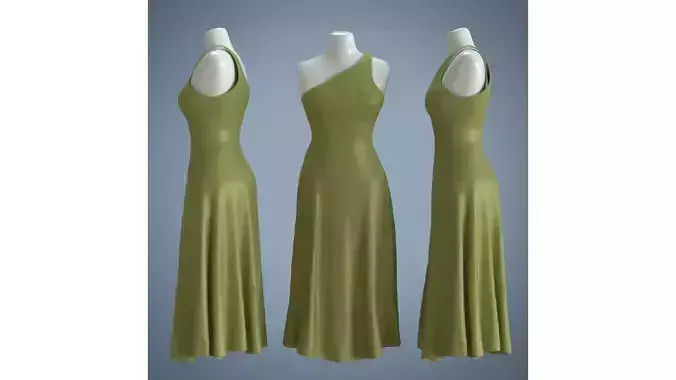 Woman Mannequin Yellow Dress