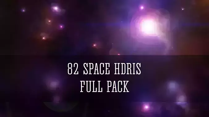 82 Space 8K Hdris Full Pack Low-poly 3D model