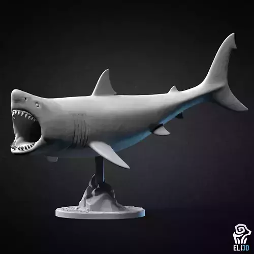 Great White Shark 3D print model