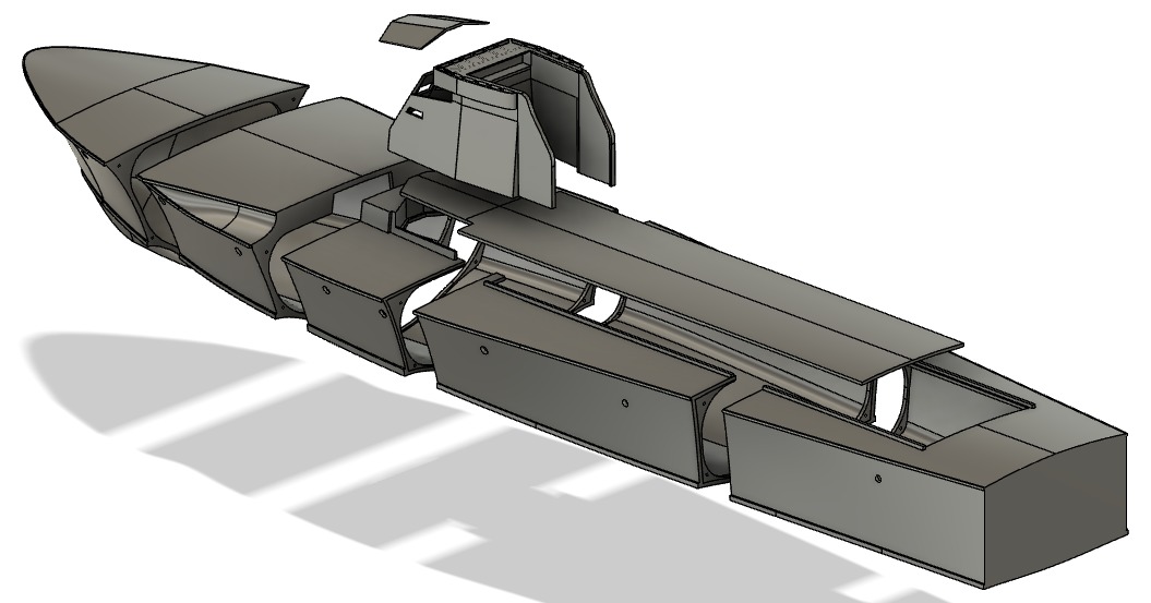 RC Vosper MTB 234 Torpedo Boat Scale Model - 3D Print Optimized 3D print model_8