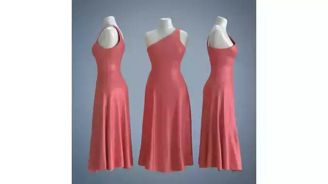 Woman Mannequin Red Dress