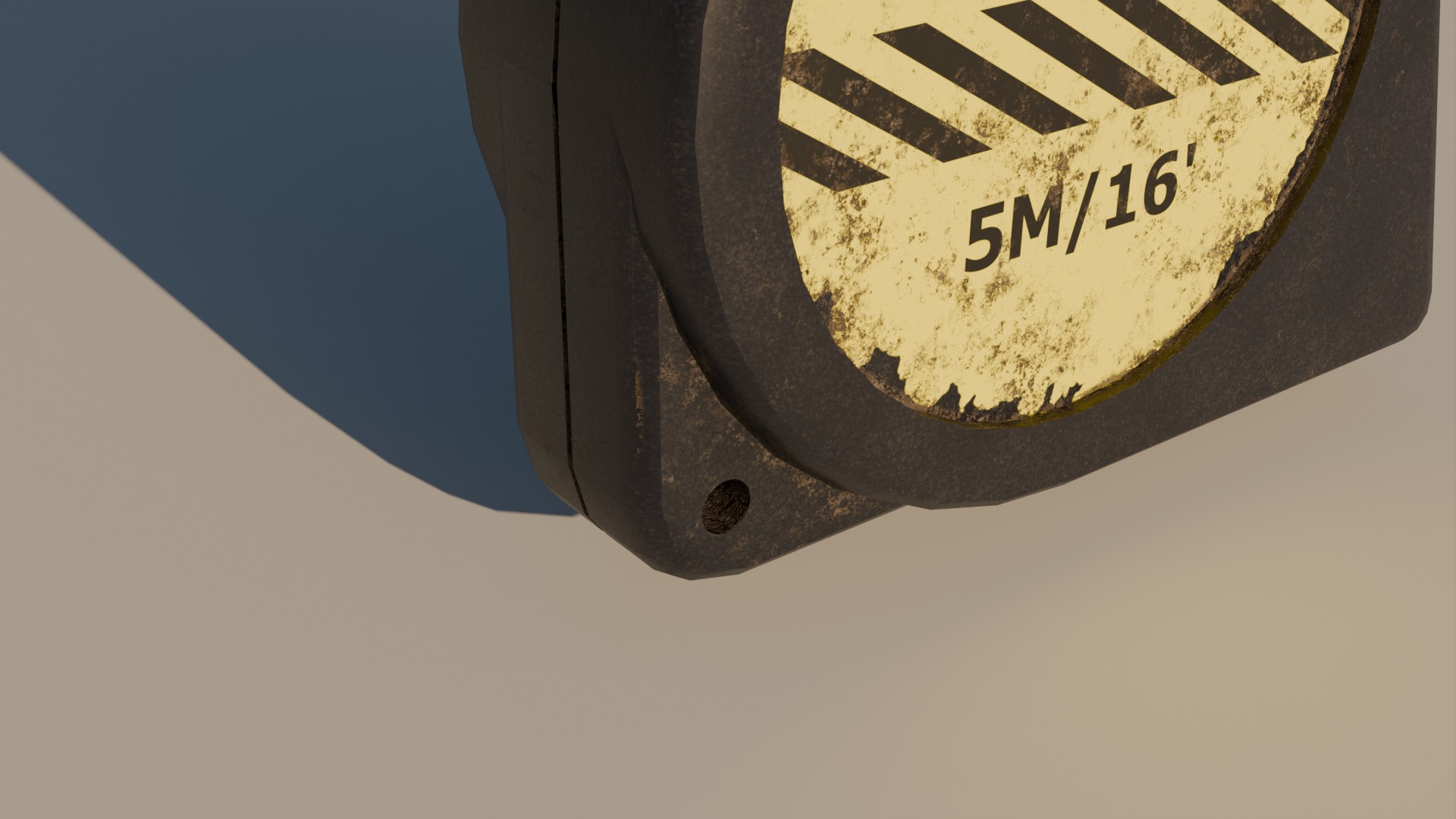 Tape Measure Low-poly 3D model_4