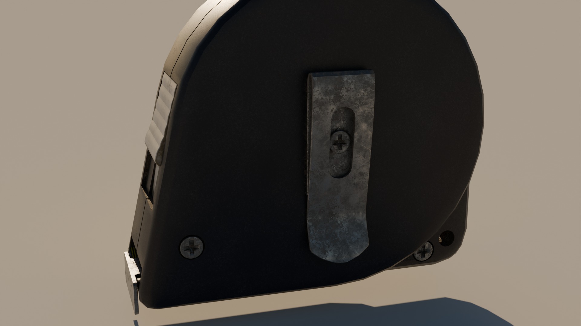 Tape Measure Low-poly 3D model_5