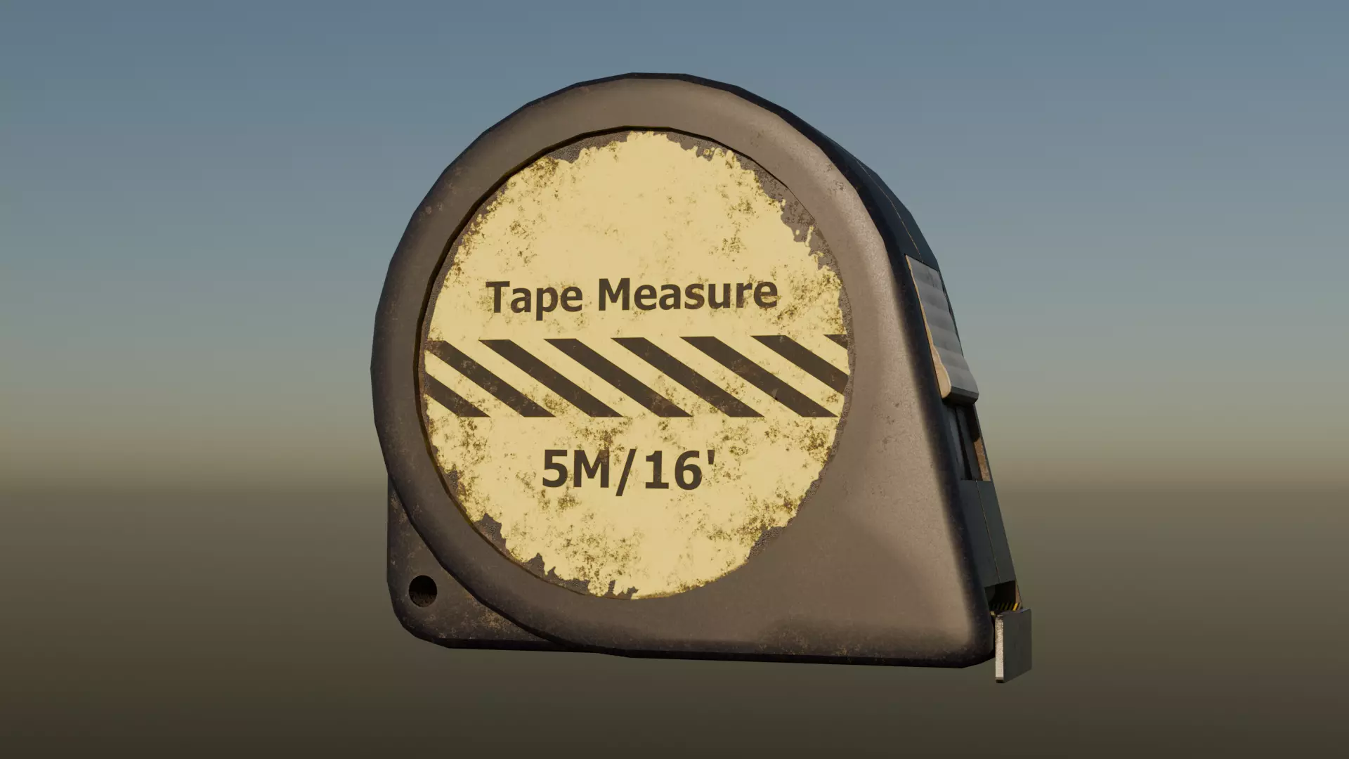 Tape Measure Low-poly 3D model_0