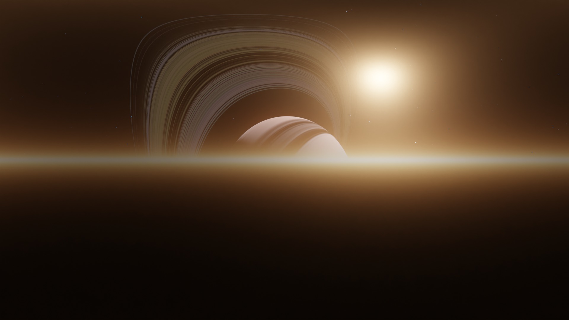 16 8K Aurora with Stars and Alien Planets And Rings Hdris Low-poly 3D model_20