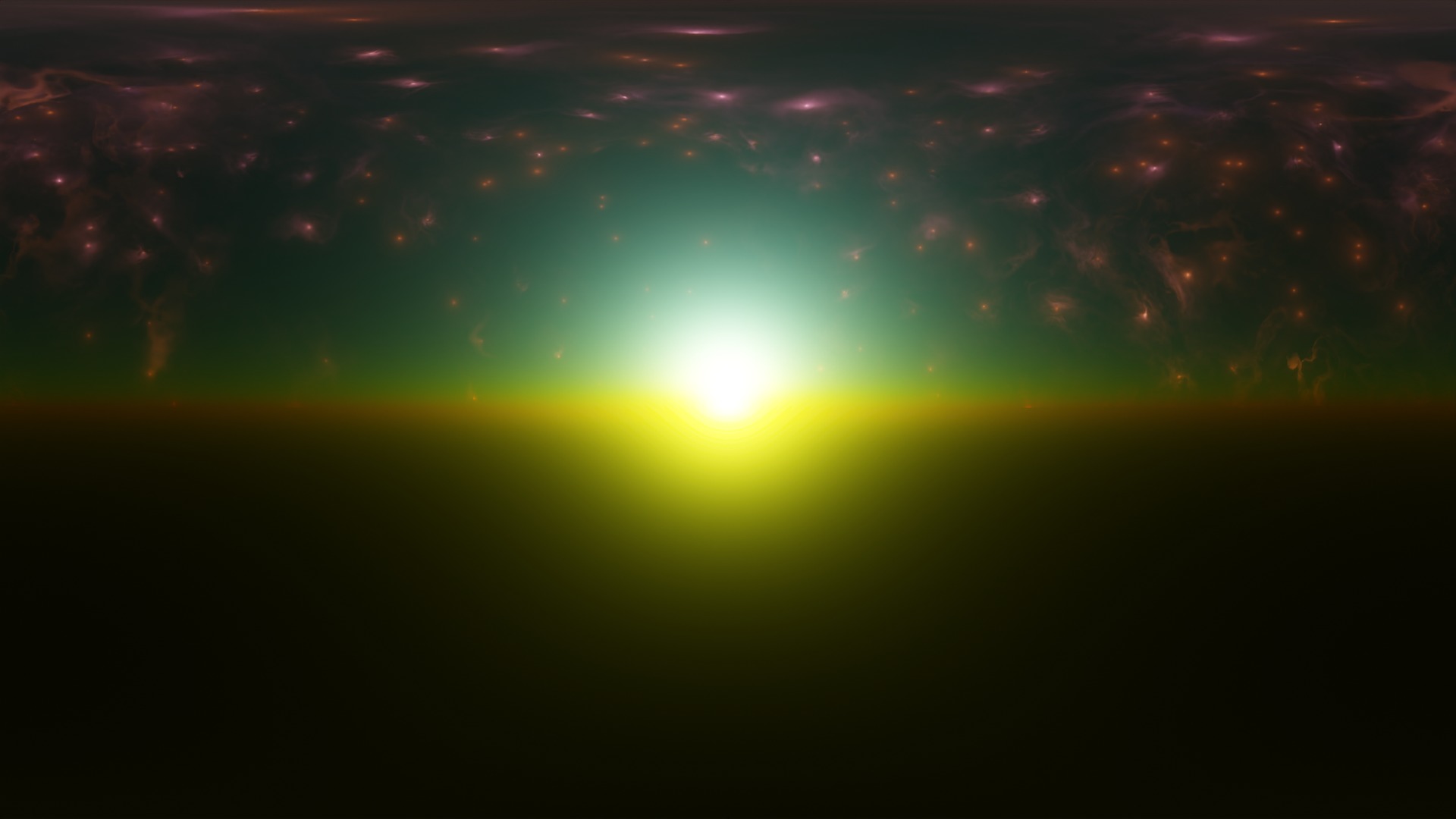 16 8K Aurora with Stars and Alien Planets And Rings Hdris Low-poly 3D model_23