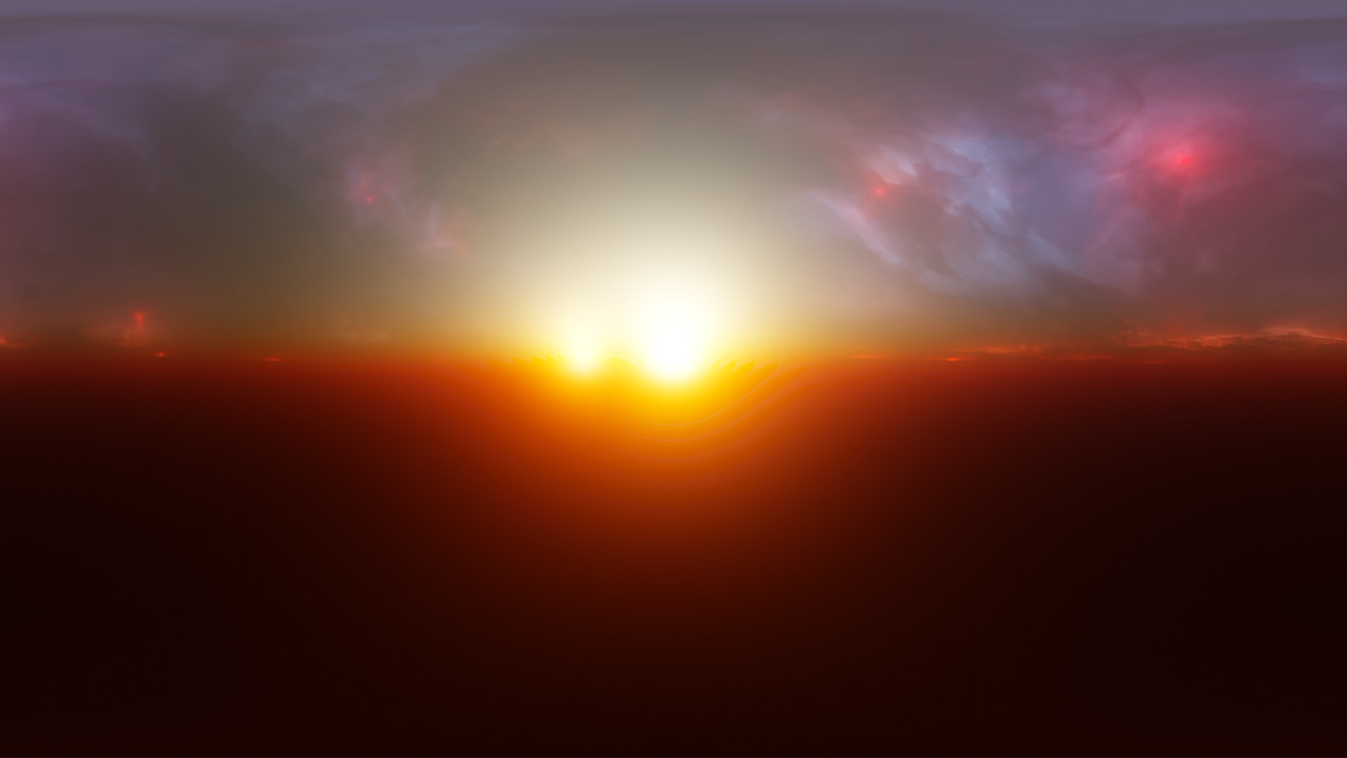 16 8K Aurora with Stars and Alien Planets And Rings Hdris Low-poly 3D model_2