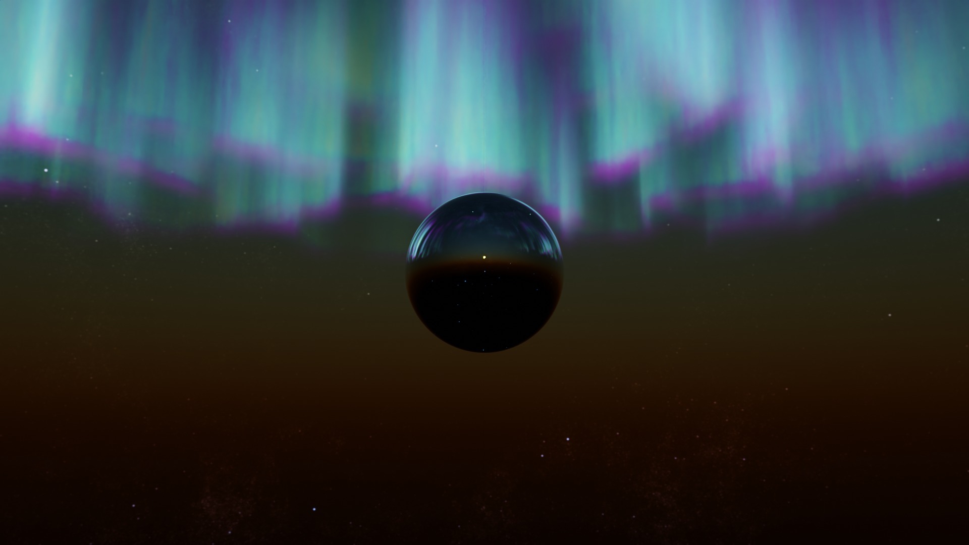 16 8K Aurora with Stars and Alien Planets And Rings Hdris Low-poly 3D model_35