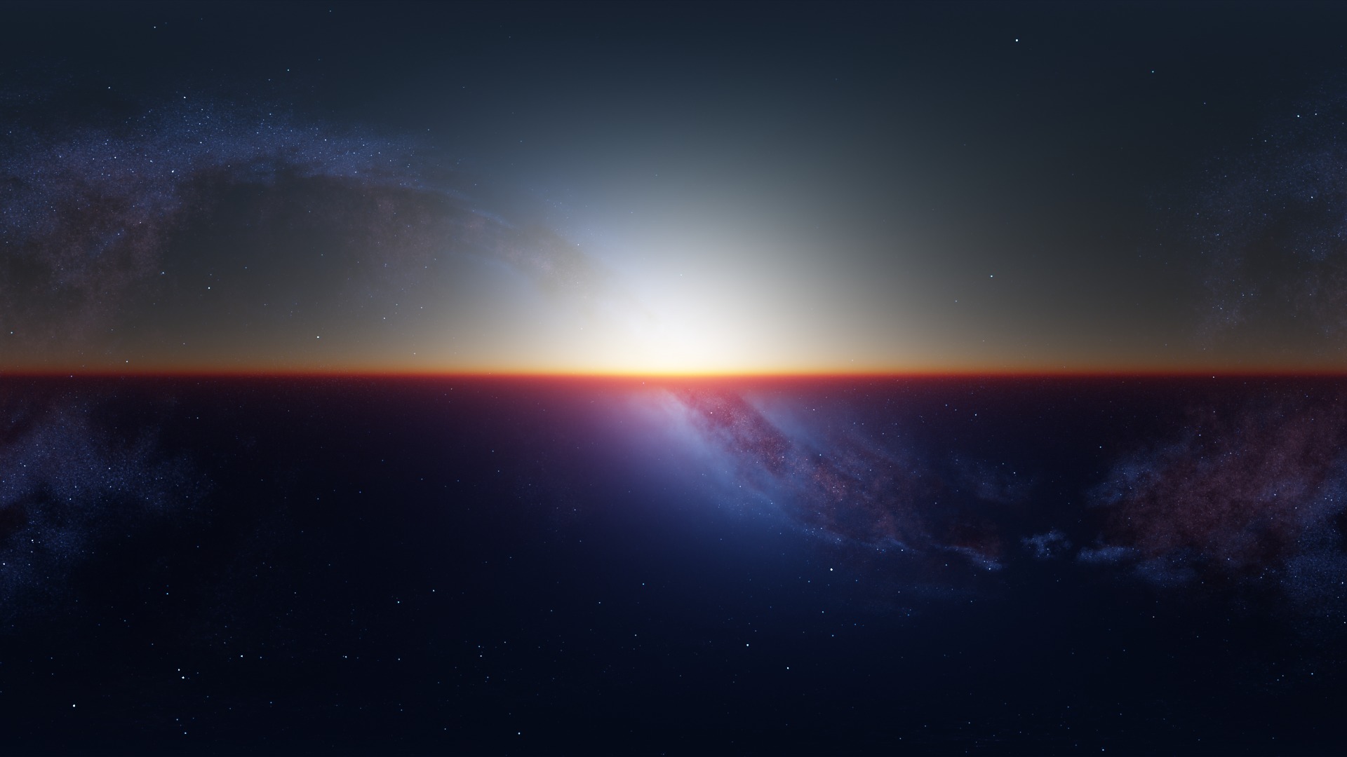 16 8K Aurora with Stars and Alien Planets And Rings Hdris Low-poly 3D model_17