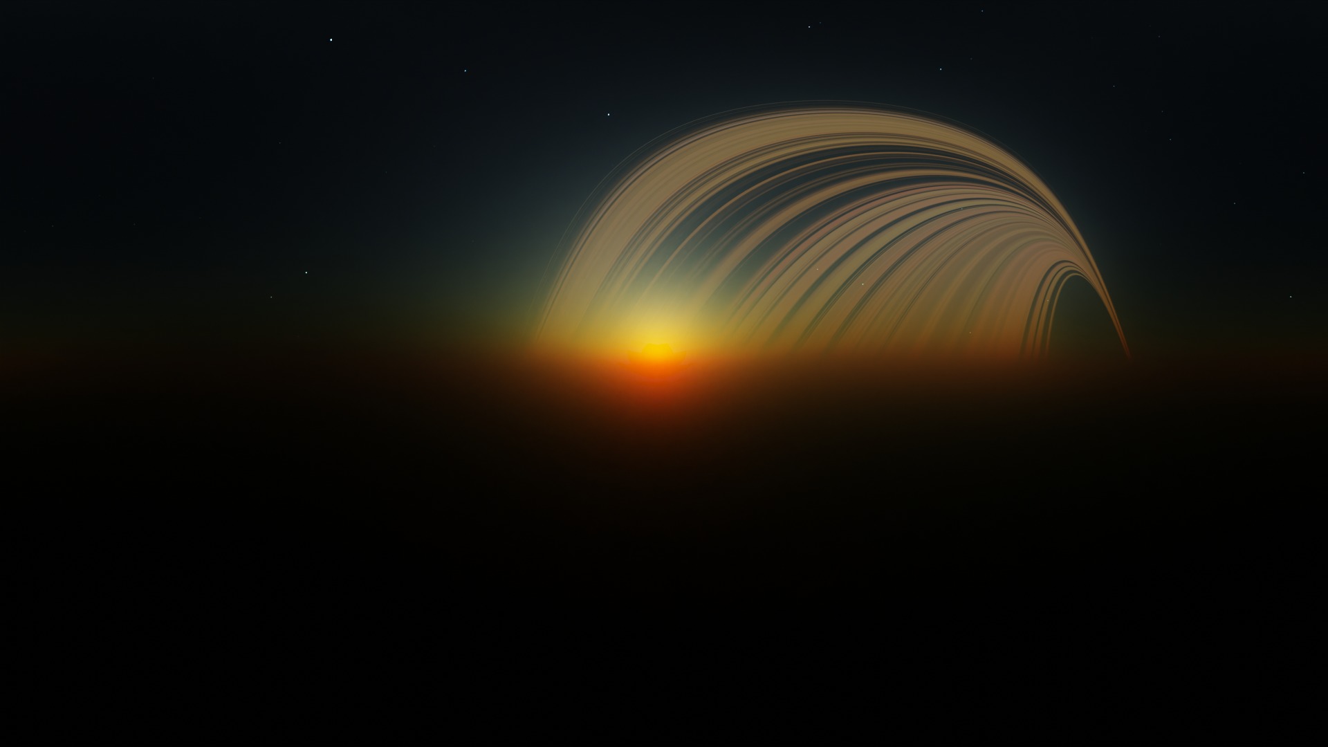 16 8K Aurora with Stars and Alien Planets And Rings Hdris Low-poly 3D model_5