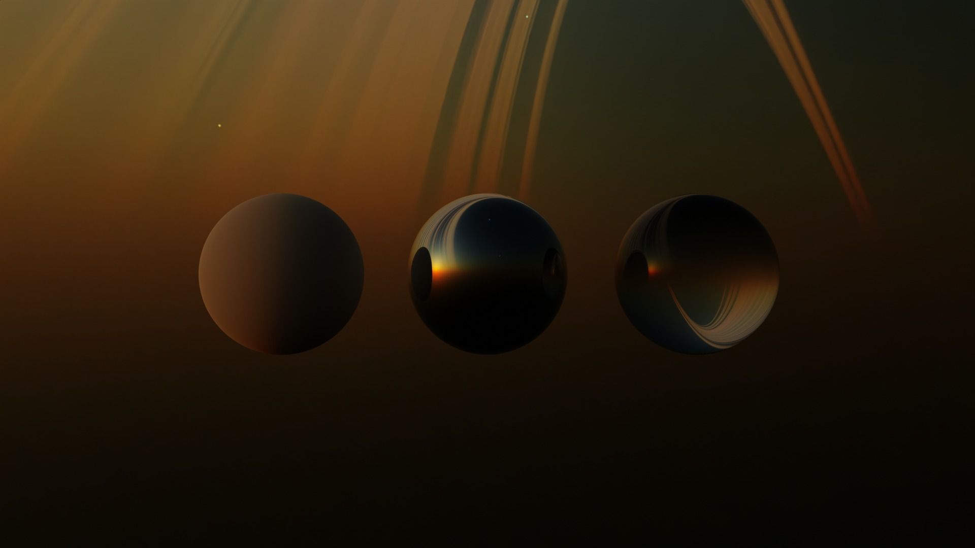 16 8K Aurora with Stars and Alien Planets And Rings Hdris Low-poly 3D model_7