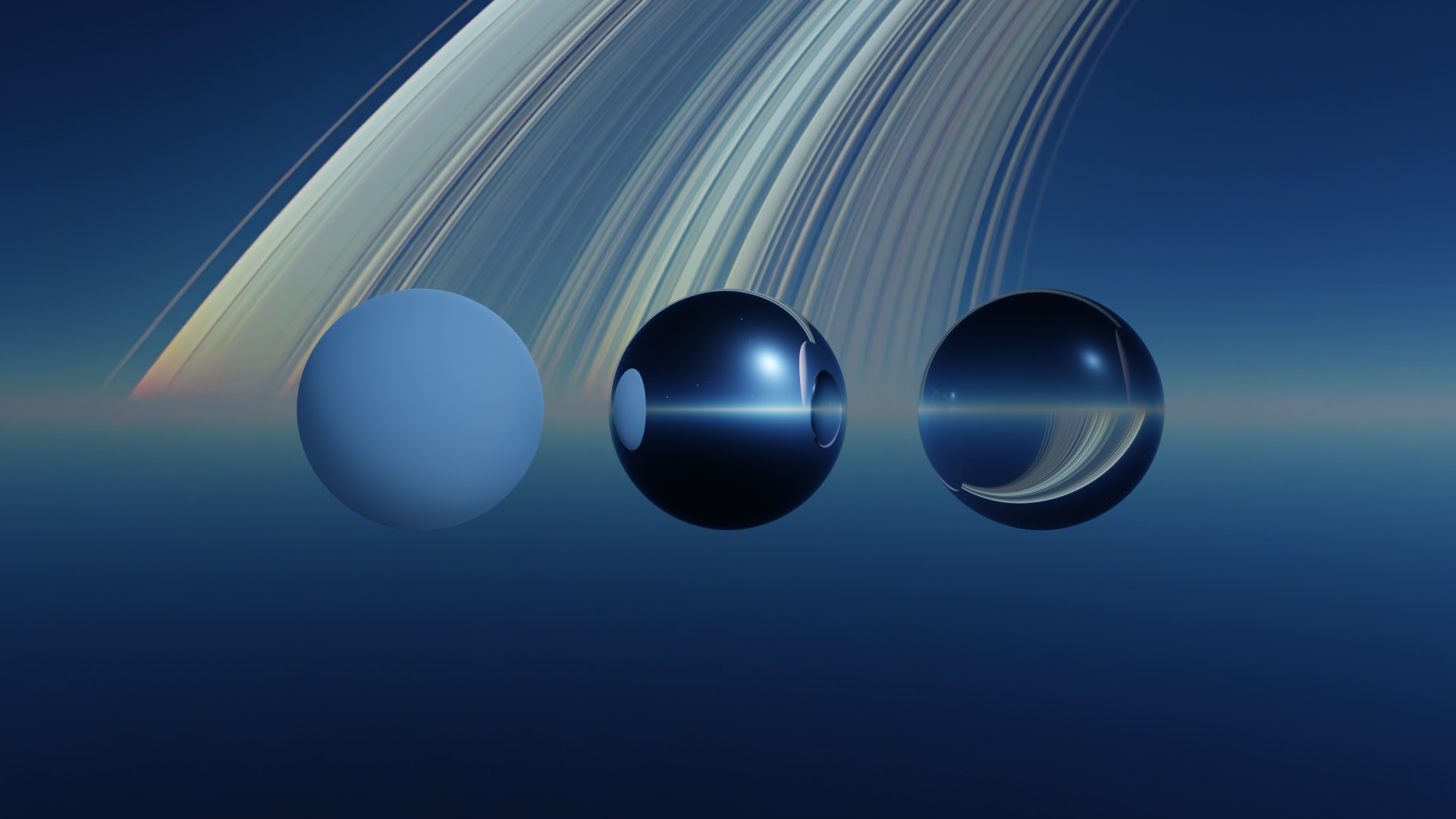 16 8K Aurora with Stars and Alien Planets And Rings Hdris Low-poly 3D model_15