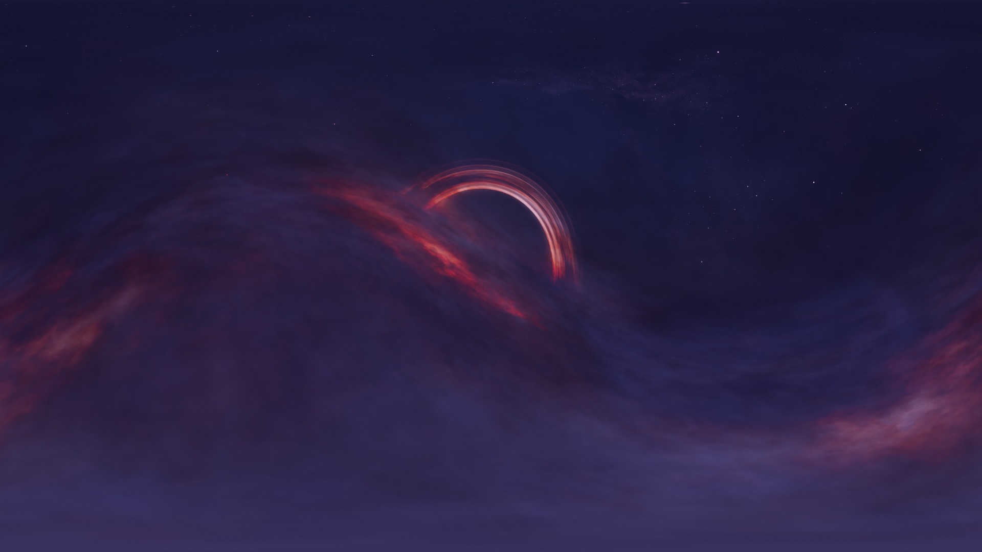 16 8K Aurora with Stars and Alien Planets And Rings Hdris Low-poly 3D model_43