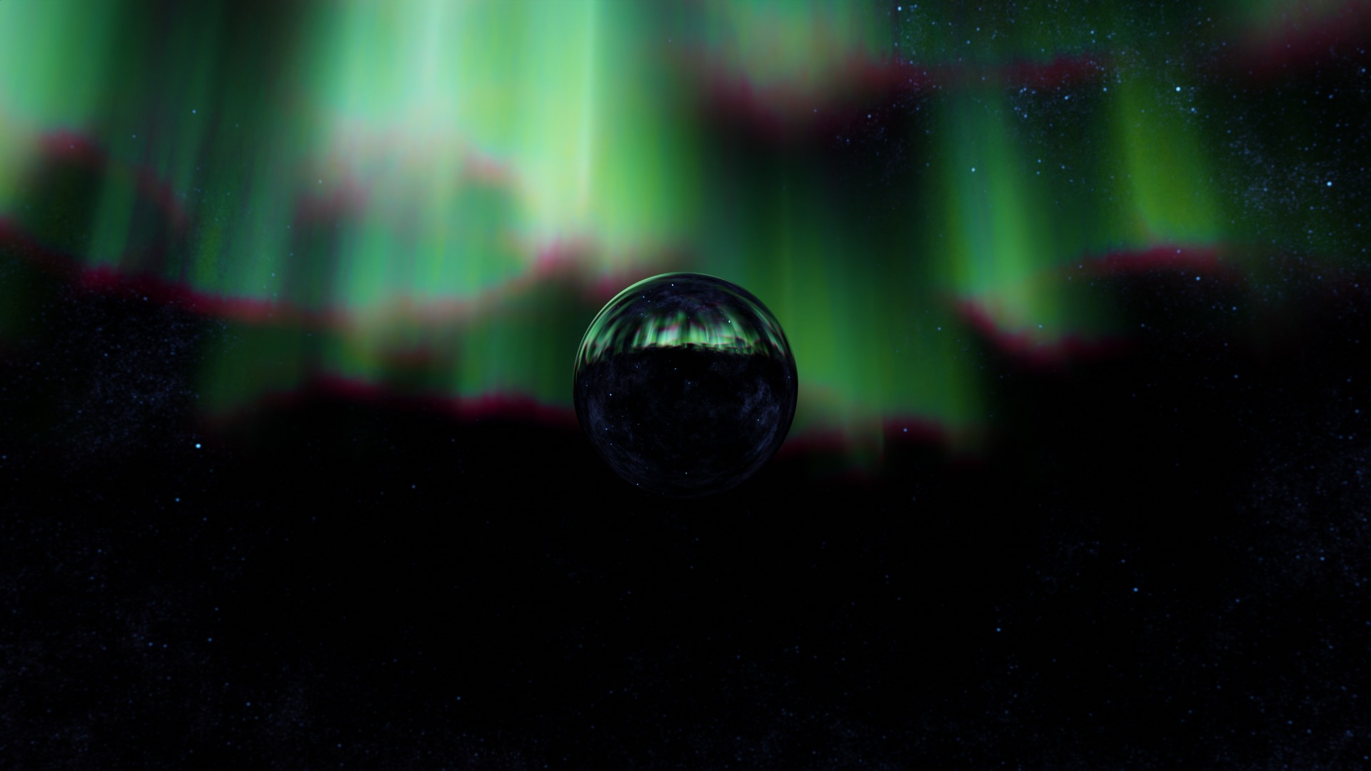 16 8K Aurora with Stars and Alien Planets And Rings Hdris Low-poly 3D model_30