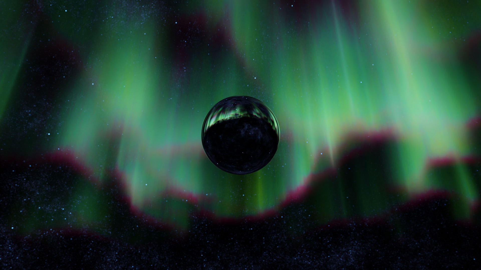 16 8K Aurora with Stars and Alien Planets And Rings Hdris Low-poly 3D model_31