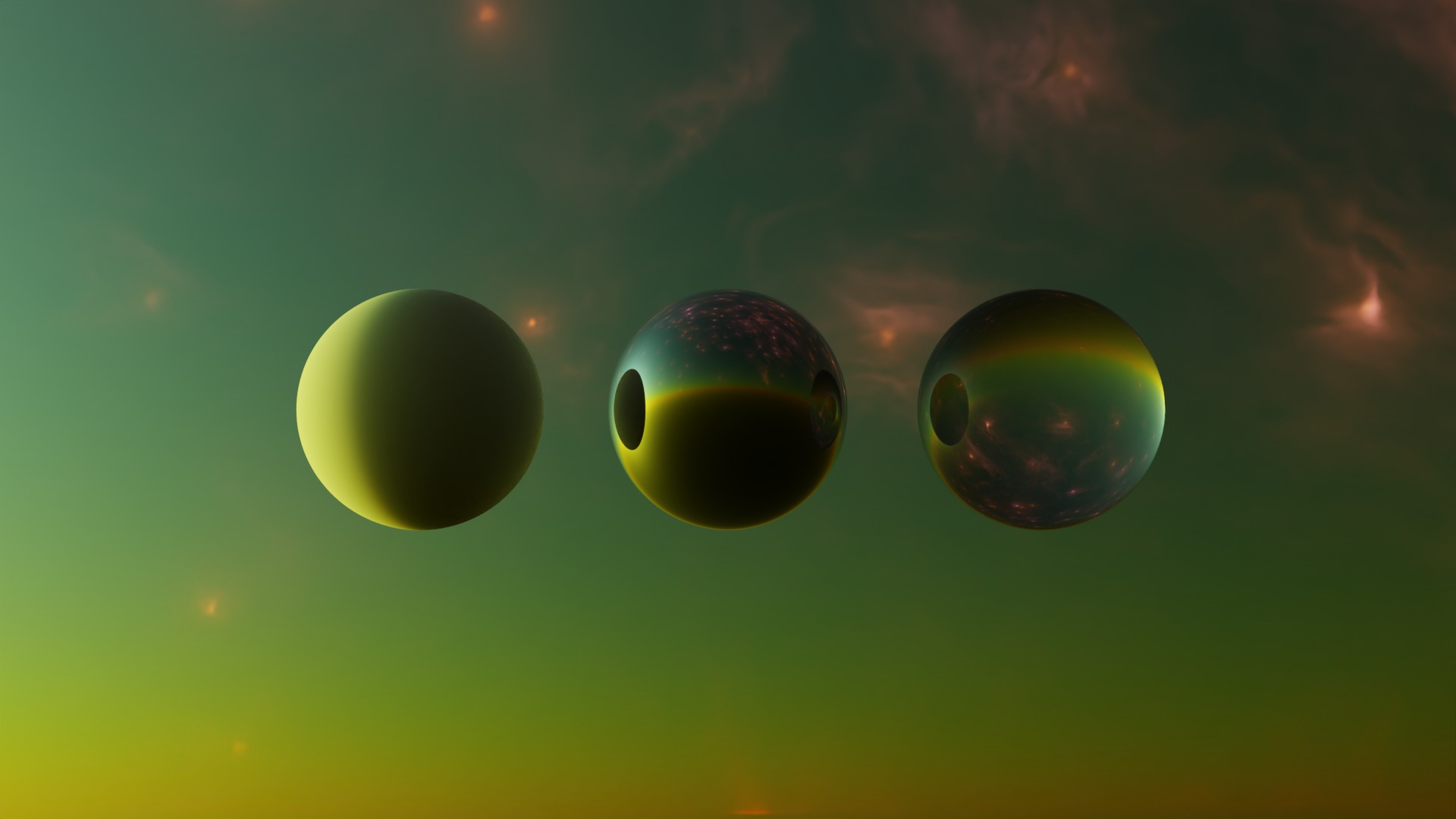 16 8K Aurora with Stars and Alien Planets And Rings Hdris Low-poly 3D model_25