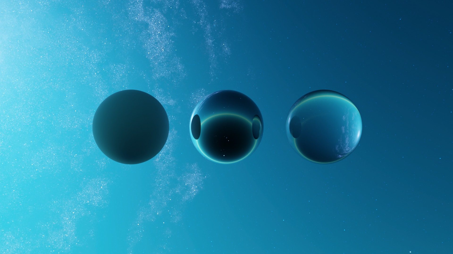 16 8K Aurora with Stars and Alien Planets And Rings Hdris Low-poly 3D model_13