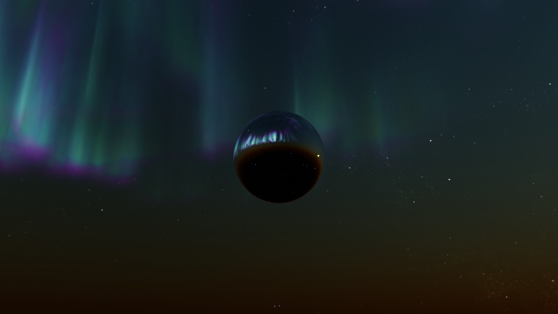 16 8K Aurora with Stars and Alien Planets And Rings Hdris Low-poly 3D model_36