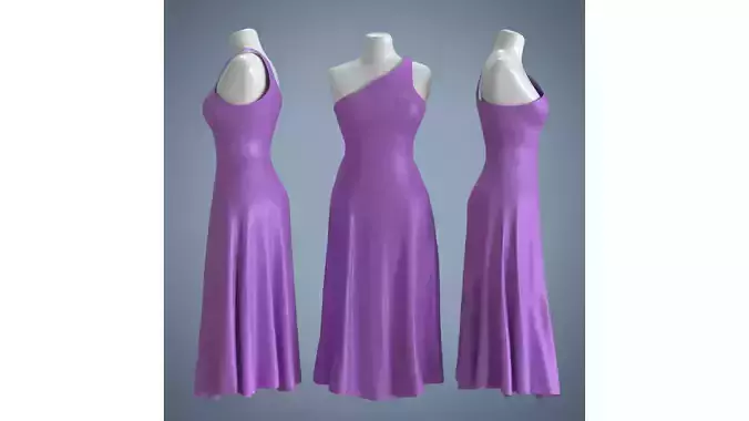 Woman Mannequin Grape Dress