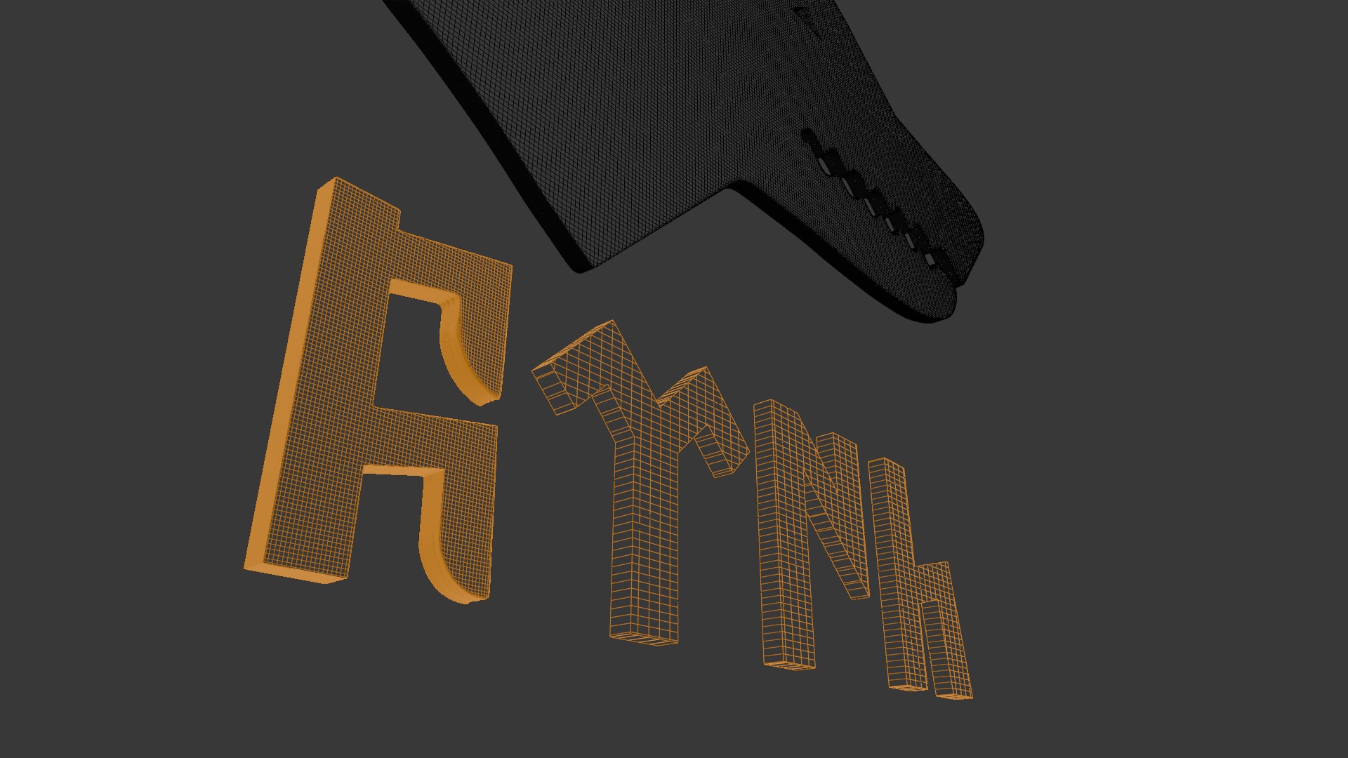 Bozkurt ve Gokturkce Turk Yazisi 3D yazicida basmaya hazir model 3D model_2