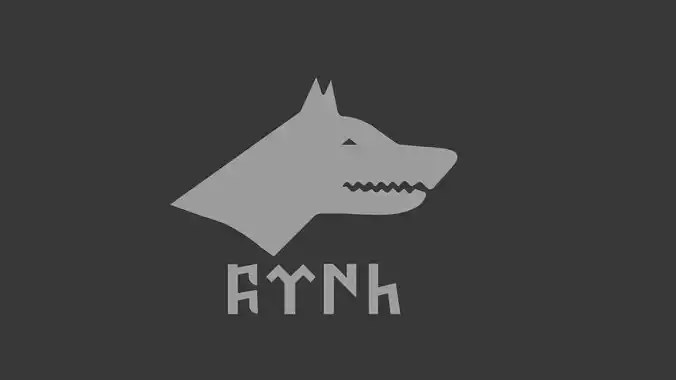 Bozkurt ve Gokturkce Turk Yazisi 3D yazicida basmaya hazir model