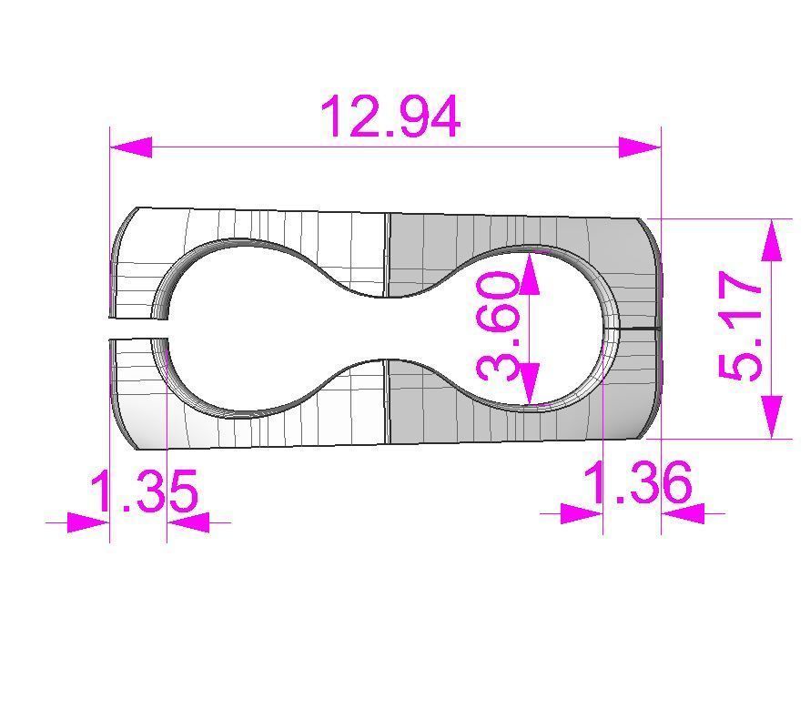Jewelry LOCK box and link 5mm chain or bracelet printable STL 3D print model_10