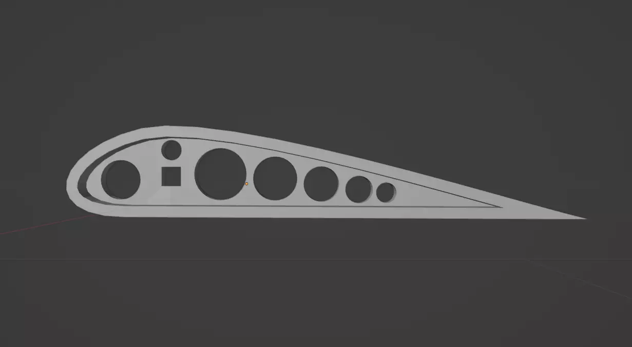 Plane Rib Airfoil Free 3D print model_0