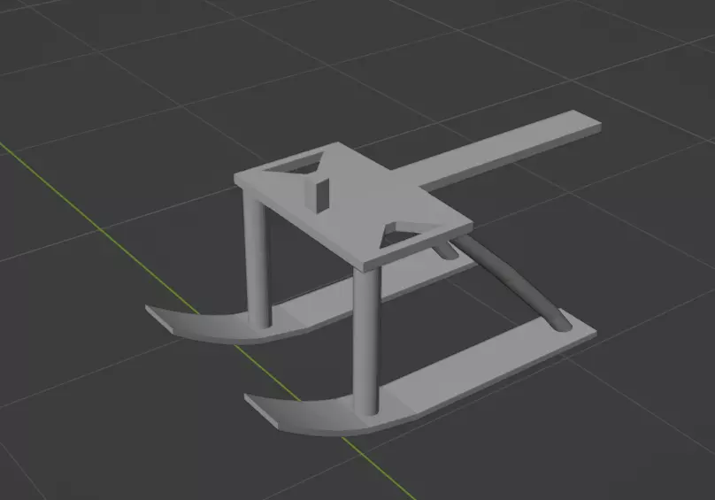 Rc Plane Sled Free 3D print model_0
