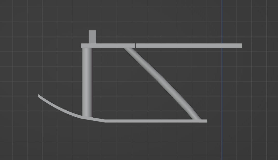 Rc Plane Sled Free 3D print model_1