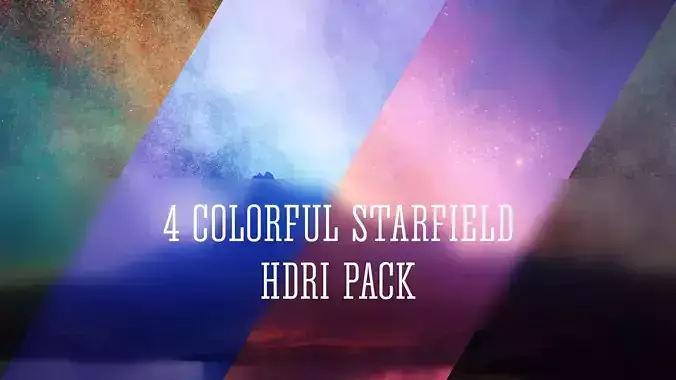 4 Colorful Starfield 8K Hdris Pack