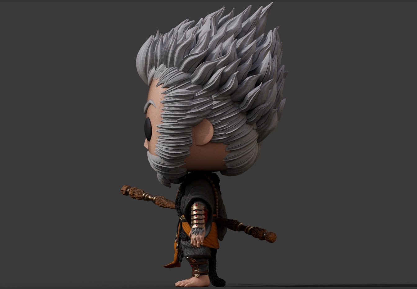 Black Myth Wukong - Custom Funko Pop 3D print model_1